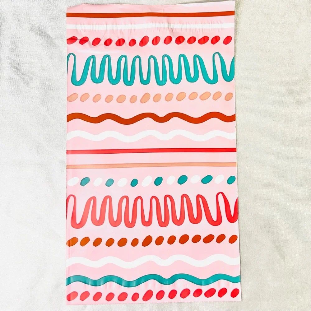 20 Pk Colorful Patterned Gift or Shipping Poly Mailers - 6x9
